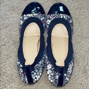 EUC J. Crew Liberty cap toe ballet shoes